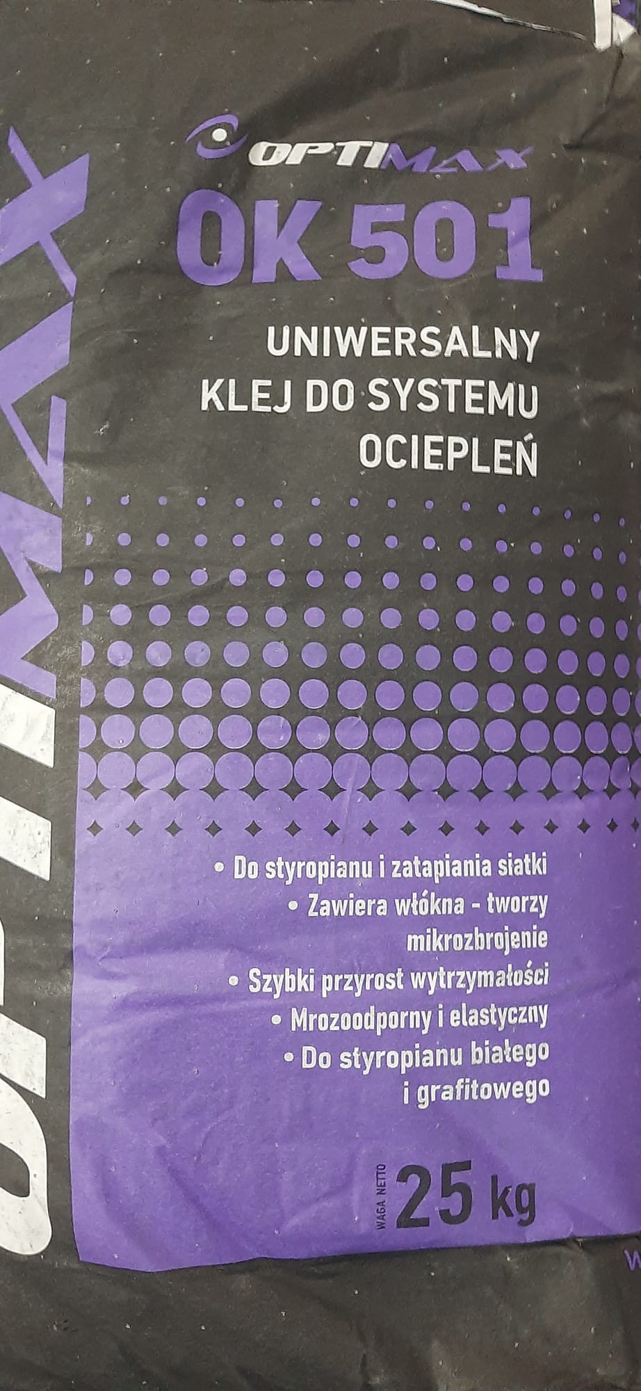 OPTIMAX OK 501 Dämmstoffkleber für WDVS und EPS-Dämmplatten, 25-kg-Sack