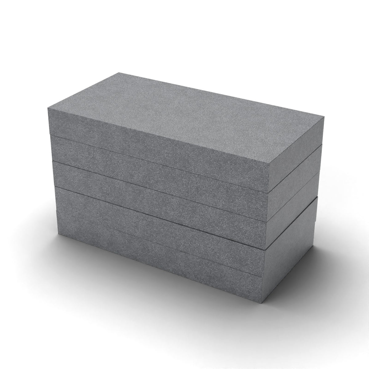 EPS Dämmplatte WLG 031 grau (Graphit), 120 mm stark, 1000 x 500 mm – Paket mit 5 Platten (2,5 m²)
