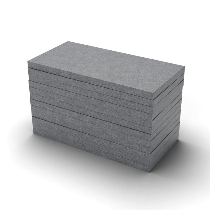 EPS Dämmplatte WLG 032 grau (Graphit), 50 mm stark, 1000 x 500 mm – Paket mit 12 Platten (6,0 m²)