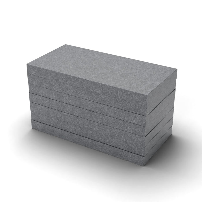 EPS Dämmplatte WLG 032 grau (Graphit), 80 mm stark, 1000 x 500 mm – Paket mit 7 Platten (3,5 m²)