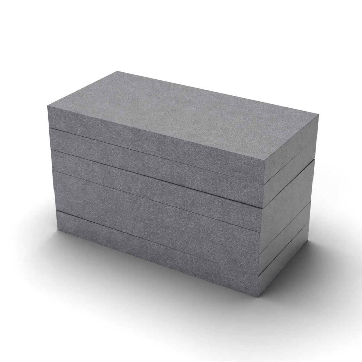 EPS Dämmplatte WLG 033 grau (Graphit), 100 mm stark, 1000 x 500 mm – Paket mit 6 Platten (3,0 m²)