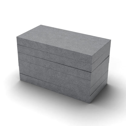 EPS Dämmplatte WLG 033 grau (Graphit), 100 mm stark, 1000 x 500 mm – Paket mit 6 Platten (3,0 m²)