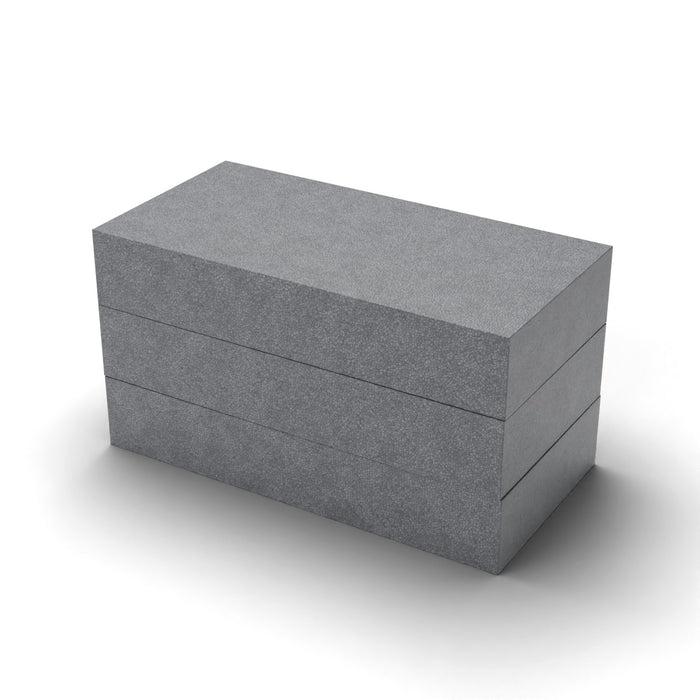 EPS Dämmplatte WLG 033 grau (Graphit), 180 mm stark, 1000 x 500 mm – Paket mit 3 Platten (1,5 m²)