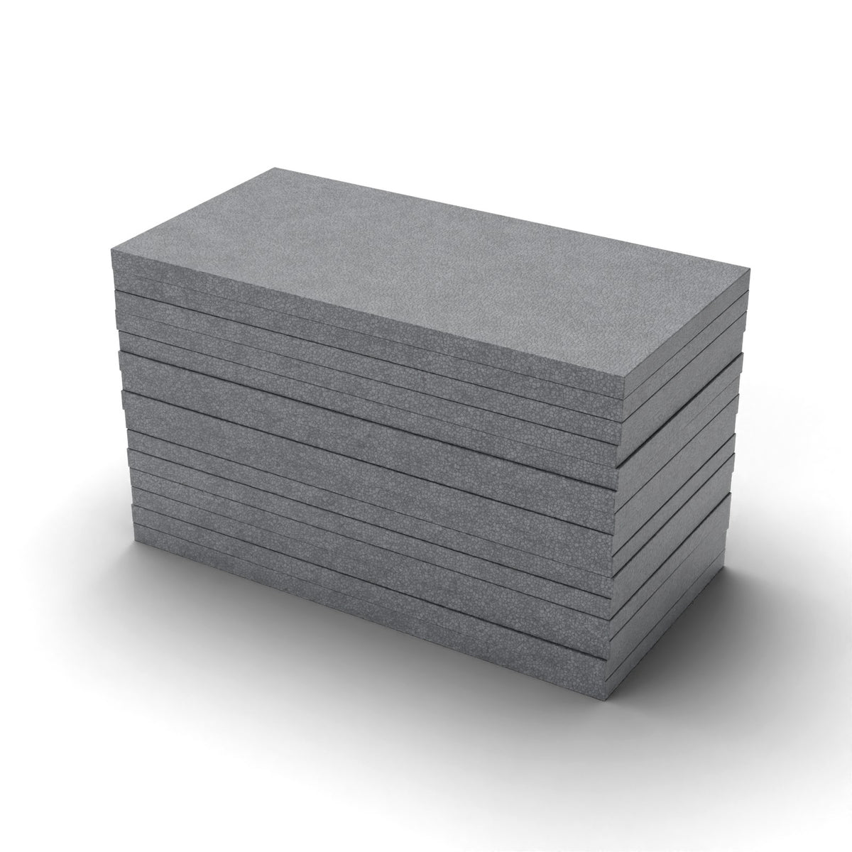 EPS Dämmplatte WLG 033 grau (Graphit), 40 mm stark, 1000 x 500 mm – Paket mit 15 Platten (7,5 m²)