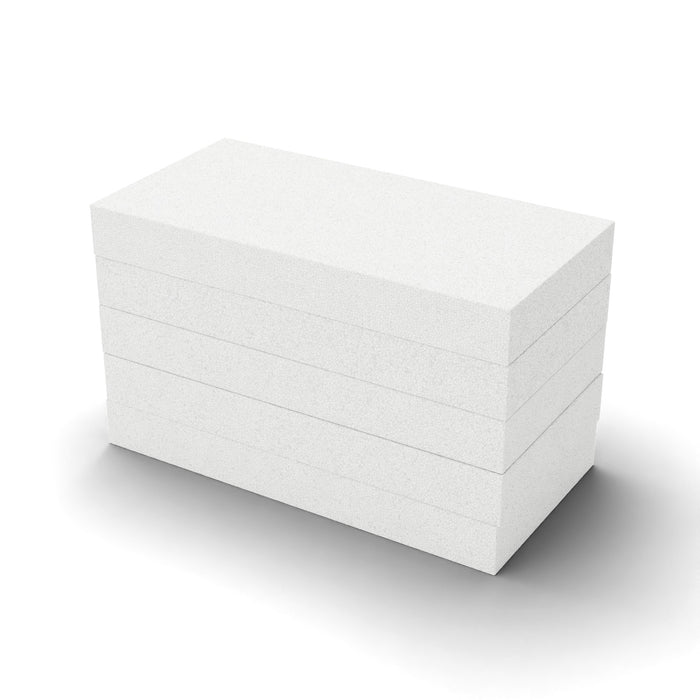 EPS Dämmplatte WLG 038 weiß, 120 mm stark, 1000 x 500 mm – Paket mit 5 Platten (2,5 m²)