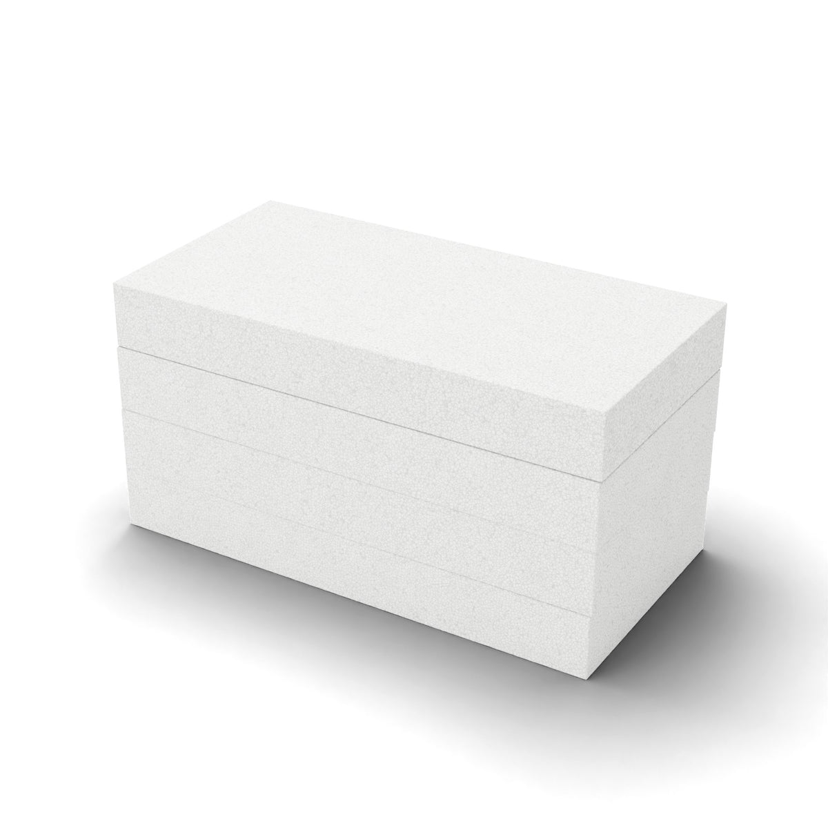 EPS Dämmplatte WLG 038 weiß, 130 mm stark, 1000 x 500 mm – Paket mit 4 Platten (2,0 m²)